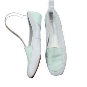 Enzo Angiolini Pastel Green Leather Liberty Loafers 8 M